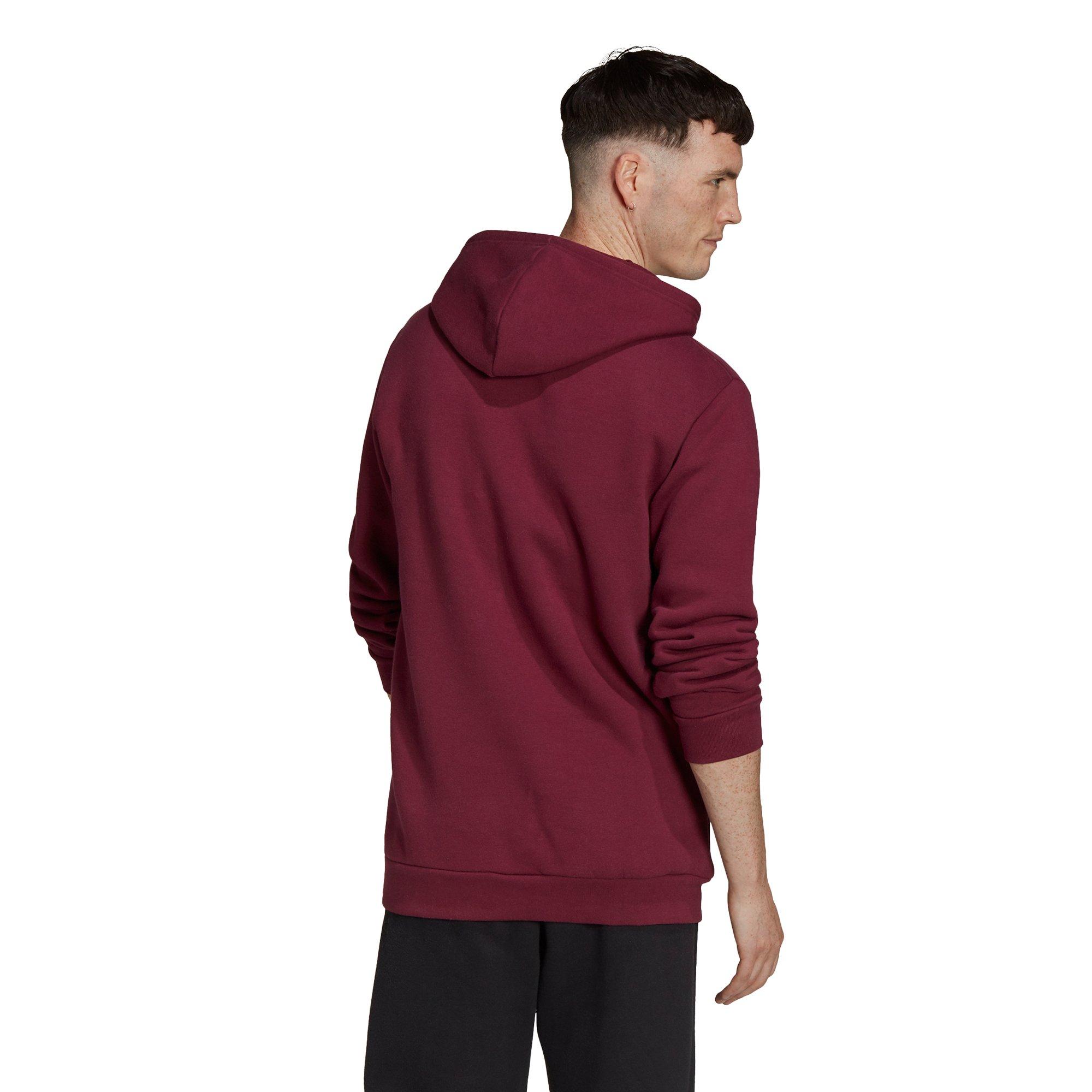 Adidas maroon hot sale hoodie mens